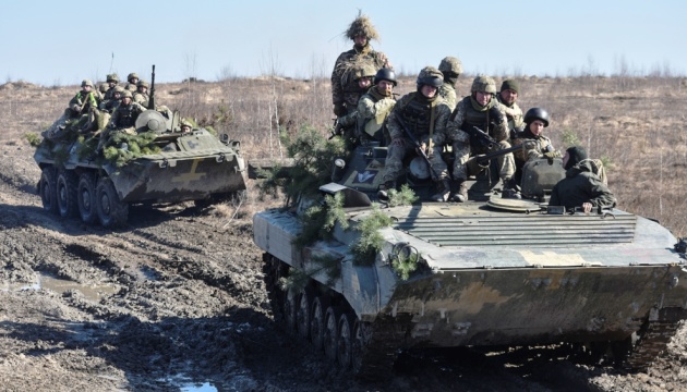 Russian-led forces launch three attacks on Ukrainian troops in Donbas