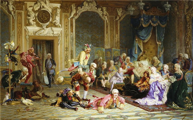 Блазні при дворі Анни Іоанівни. Валерій Якобі, 1872 р.