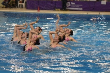 Selección ucraniana de natación sincronizada gana dos oros en la etapa de la Serie Mundial en Grecia