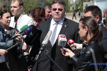 Außenminister Litauens Linkevicius schließt Verschärfung von Russland-Sanktionen nicht aus - Fotos