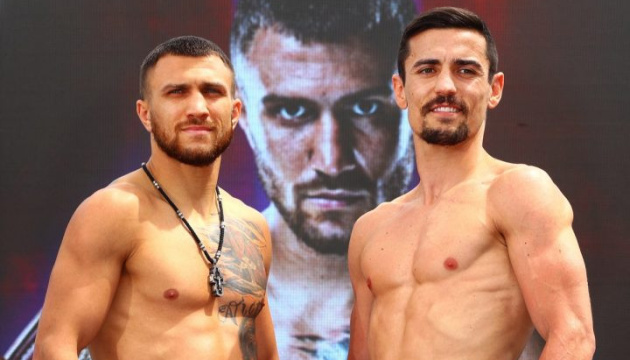 Crolla, Lomachenko hold weigh-in ceremony