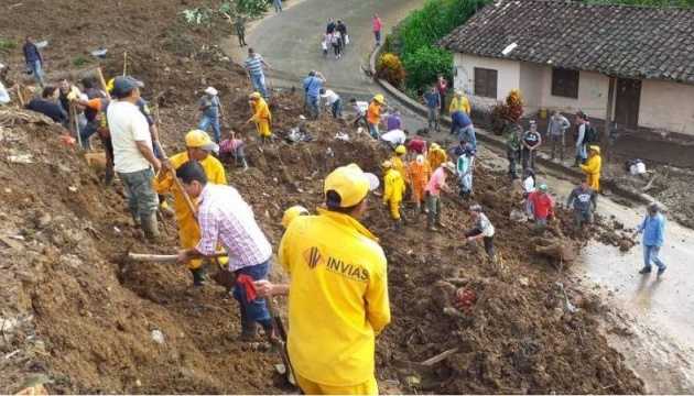 Кількість загиблих через зсув у Колумбії сягнула 28 