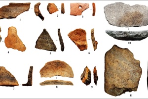 ジトーミル近郊にて、トリピッリャ文化時代の遺物発掘