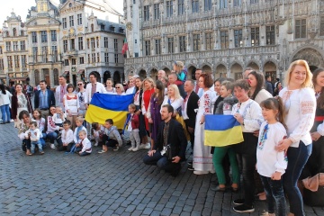 У Брюсселі свято вишиванки відзначали на Гран-Пляс
