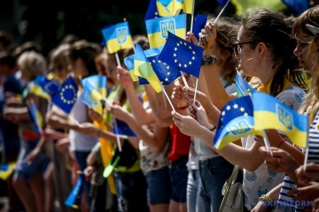 Ukraińcy świętują Dzień Europy