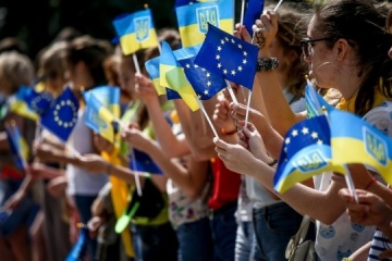 Ucranianos celebran hoy el Día de Europa