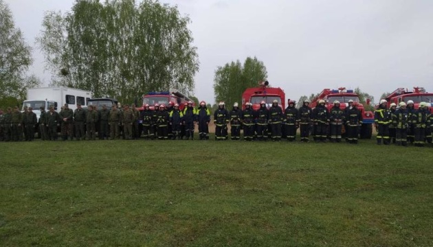 Українські та білоруські пожежники провели спільні навчання