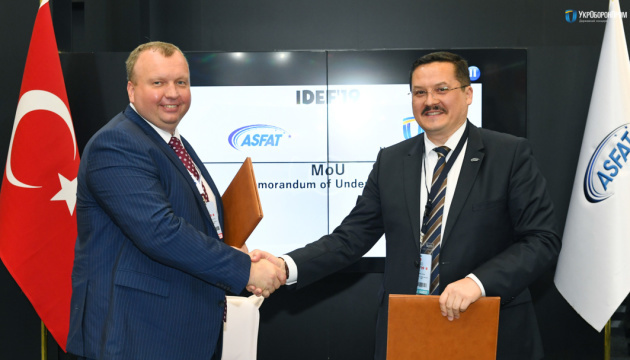 Ukroboronprom firma el Memorando con la ASFAT turca sobre exportaciones de armas y tecnologías