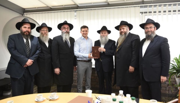 Zelensky se reúne con representantes del Consejo de Rabinos de Ucrania (Fotos)