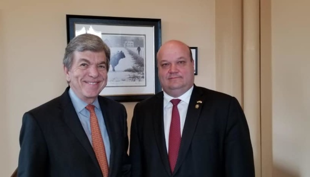 Ambassador Chaly, Senator Blunt discuss possible increase in military support for Ukraine