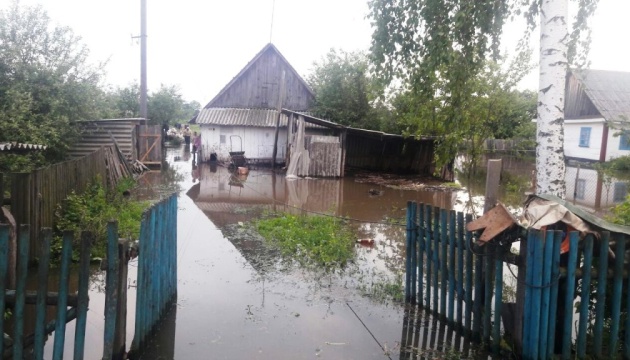 На Житомирщині через дощі затопило дорогу