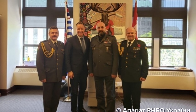 NSDC deputy secretary discusses military and technical cooperation with Canada