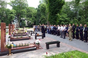 В Івано-Франківську побратими вшанували пам’ять загиблого на блокпосту Михайла Шемегінського