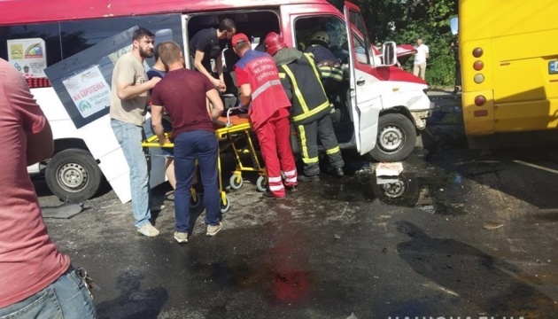 Twenty-six people injured in road accident in Kyiv region