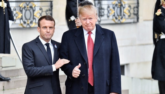 Trump and Macron discuss Ukraine during meeting in Normandy