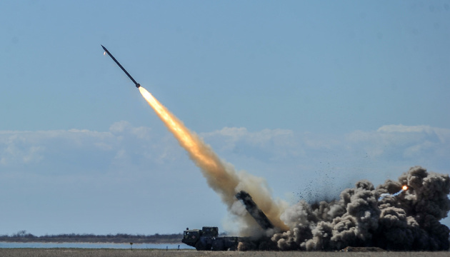 Danyliuk, Poltorak participate in tests of modernized missiles of Vilkha multiple launch rocket system