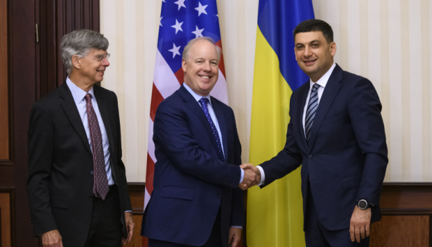 Hrojsman und der US-Vertreter Energiezusammenarbeit erörtert