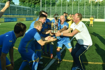Футбольна збірна спортивних журналістів України виграла матч у команди УАФ
