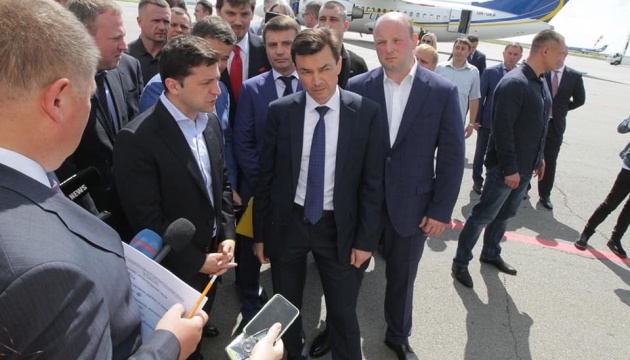 Zelensky llega a Dnipro (Fotos)