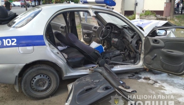 На Харківщині поліцейське авто потрапило у ДТП, шестеро постраждалих 