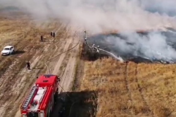 Пожежу на полігоні в Чугуєві остаточно загасили