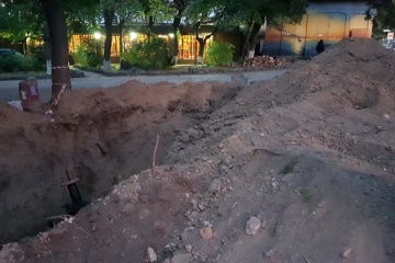 У центрі Сімферополя покинули людські кістки на розкопаному мусульманському кладовищі
