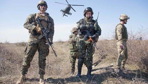 Ukrainian marines take part in exercise Platinum Eagle 2019