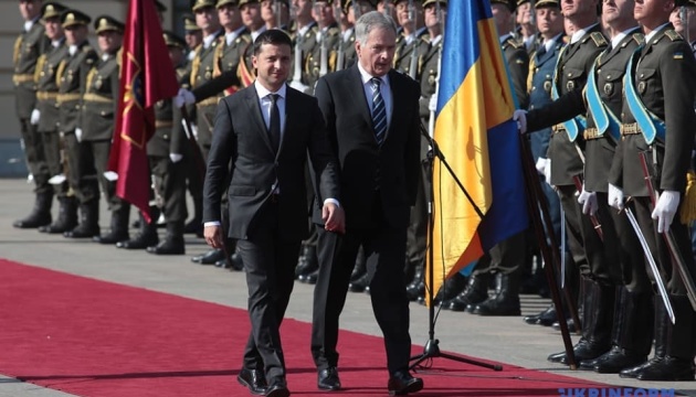 Zelensky, Niinisto holding meeting at Mariinsky Palace