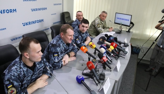 Gefangenenaustausch: Marinesoldaten geben Pressekonferenz in Ukrinform - Video