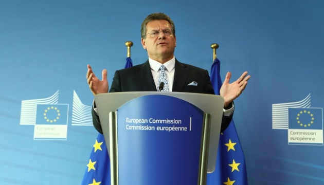 Sefcovic proposes Ukraine, Russia sign gas contract for at least ten years