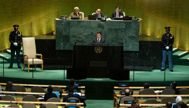 Zełenski przemawia na Zgromadzeniu Ogólnym ONZ