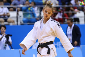 La judoka ukrainienne Daria Bilodid a remporté « l'or » au tournoi du Grand Chelem