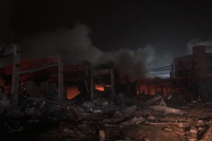Explosion und Brand in Pflanzenöl-Raffinerie in Dnipro