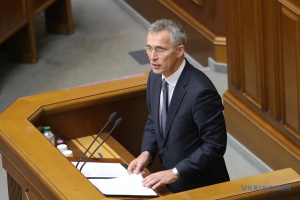 Nato-Generalsekräter Stoltenberg spricht vor Parlament der Ukraine
