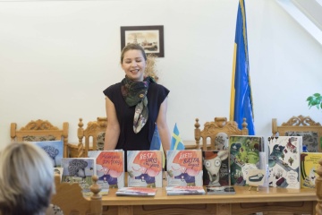 Українська ілюстраторка представила свою діяльність українцям у Швеції