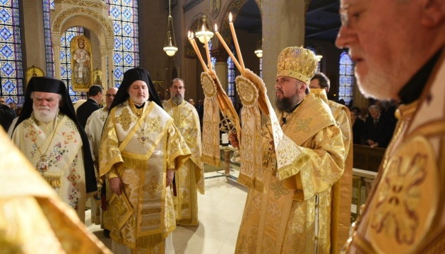Епіфаній очолив літургію у храмі Грецької православної архієпископії Америки Епіфаній очолив літургію у храмі Грецької православної архієпископії Америки