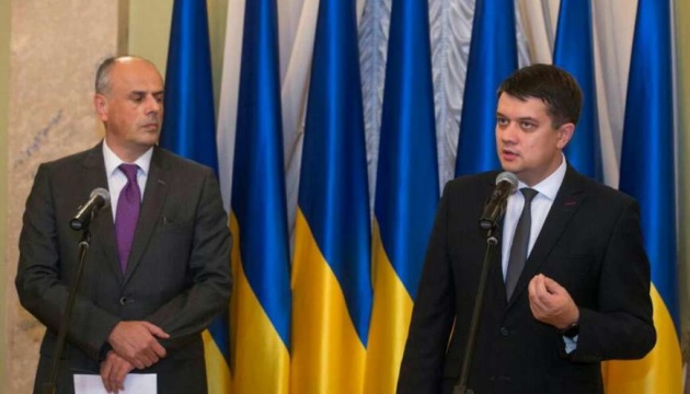 Razumkov meets with heads of diplomatic missions accredited in Ukraine 