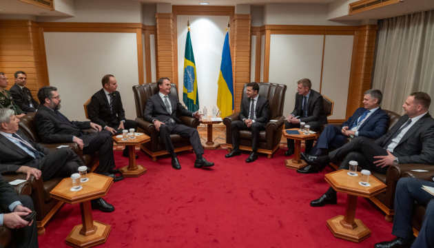 Zelensky meets with president of Brazil