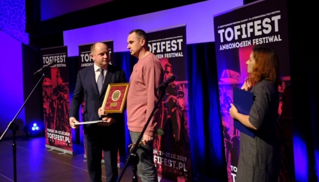 Sentsov a reçu un prix pour sa rébellion créative au Festival du film polonais