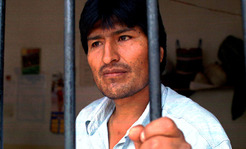 Ево Моралес, лідер профспілки під час ув'язнення, 3 вересня 1994 року