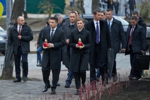 Zełenski wziął udział w wydarzeniach z okazji Dnia Godności i Wolności