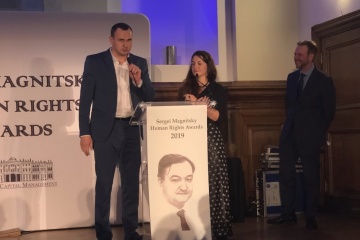 Олегу Сенцову в Лондоні вручили премію імені Магнітського