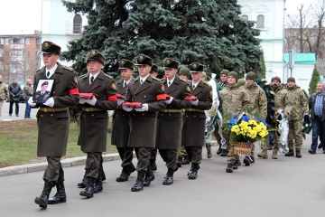 У Сумах попрощалися з командиром 128-ї бригади Євгеном Коростельовим