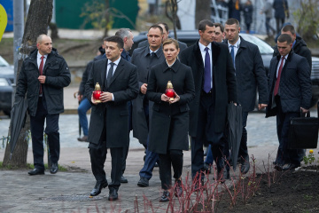 Зеленський взяв участь у заходах до Дня Гідності та Свободи