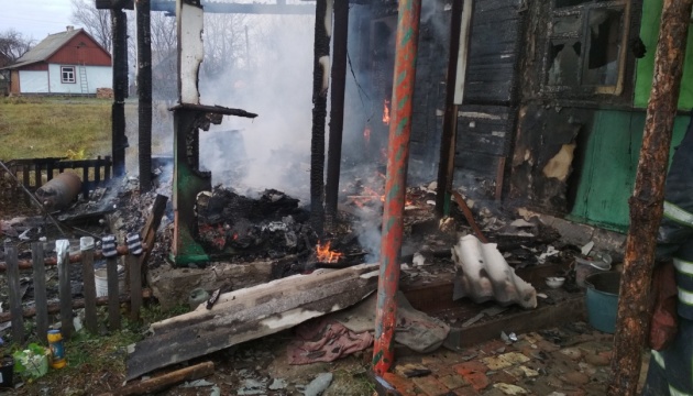 На Житомирщині під час пожежі у будинку загинув хлопчик