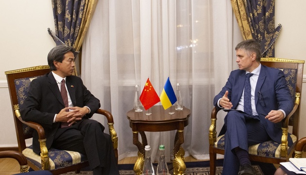 Le ministre des Affaires étrangères de l’Ukraine s’est entretenu avec l'ambassadeur de Chine