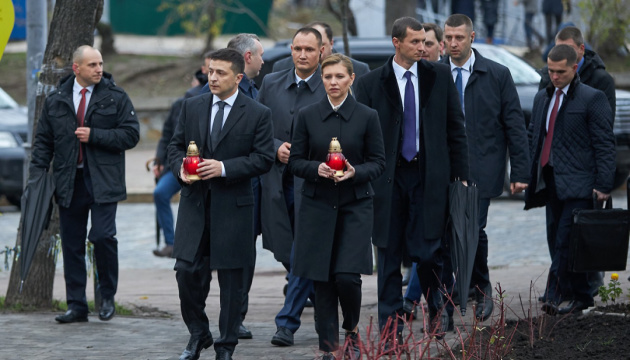 Zelensky attends events marking Day of Dignity and Freedom