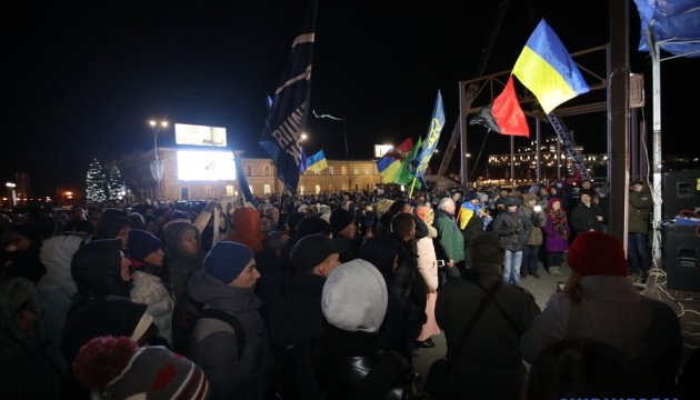 На мітингу в Харкові нагадали, що Євромайдан тут почався раніше, ніж у Києві