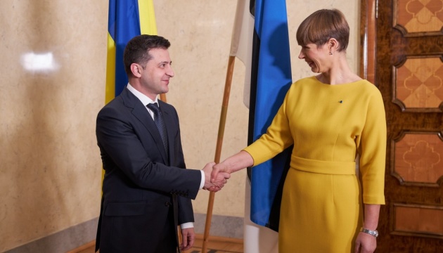 Encuentro de los presidentes de Ucrania y Estonia en Tallin