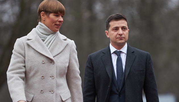 Zelensky, Kaljulaid discuss situation in Donbas, integration into EU and NATO